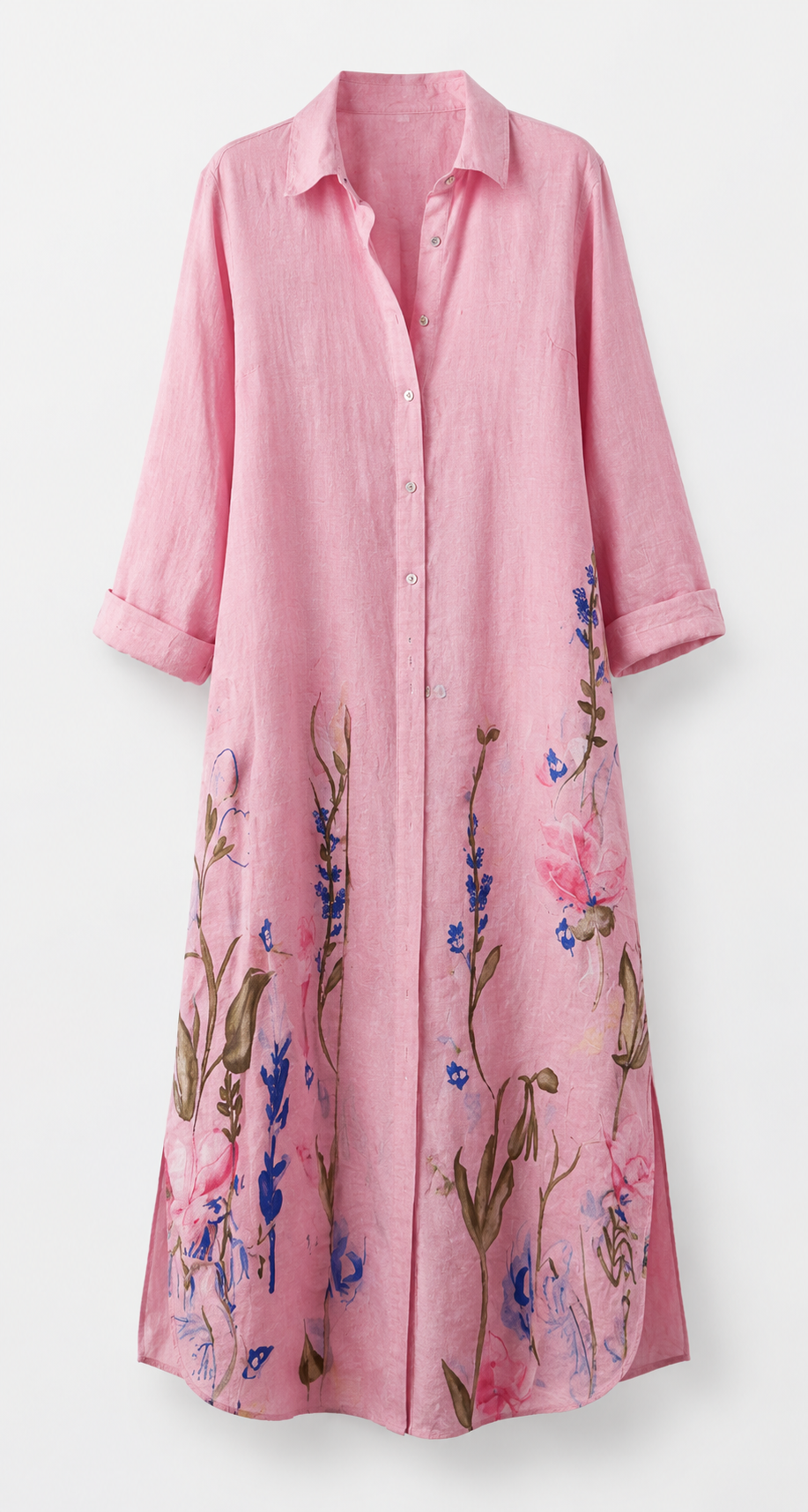 Pink Floral Duster