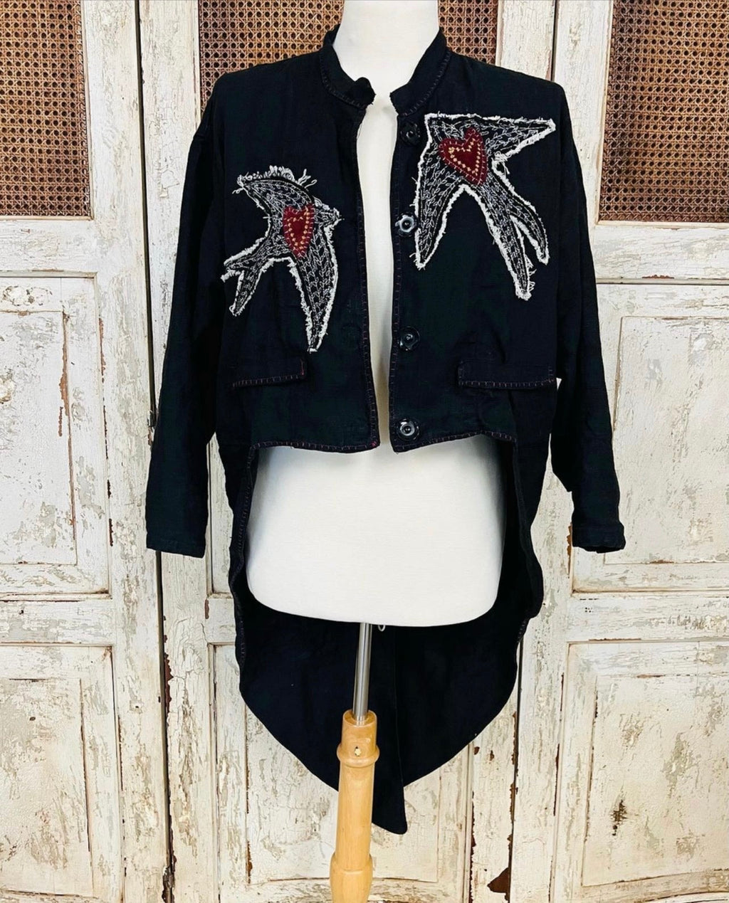Sacred Heart Swallow Duster Coat