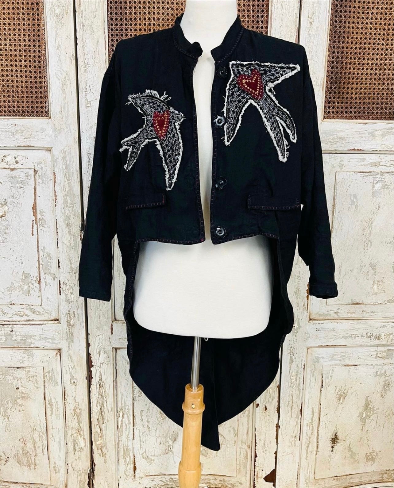 Sacred Heart Swallow Duster Coat