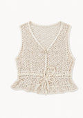 Romantic Victorian Crochet vest overlay