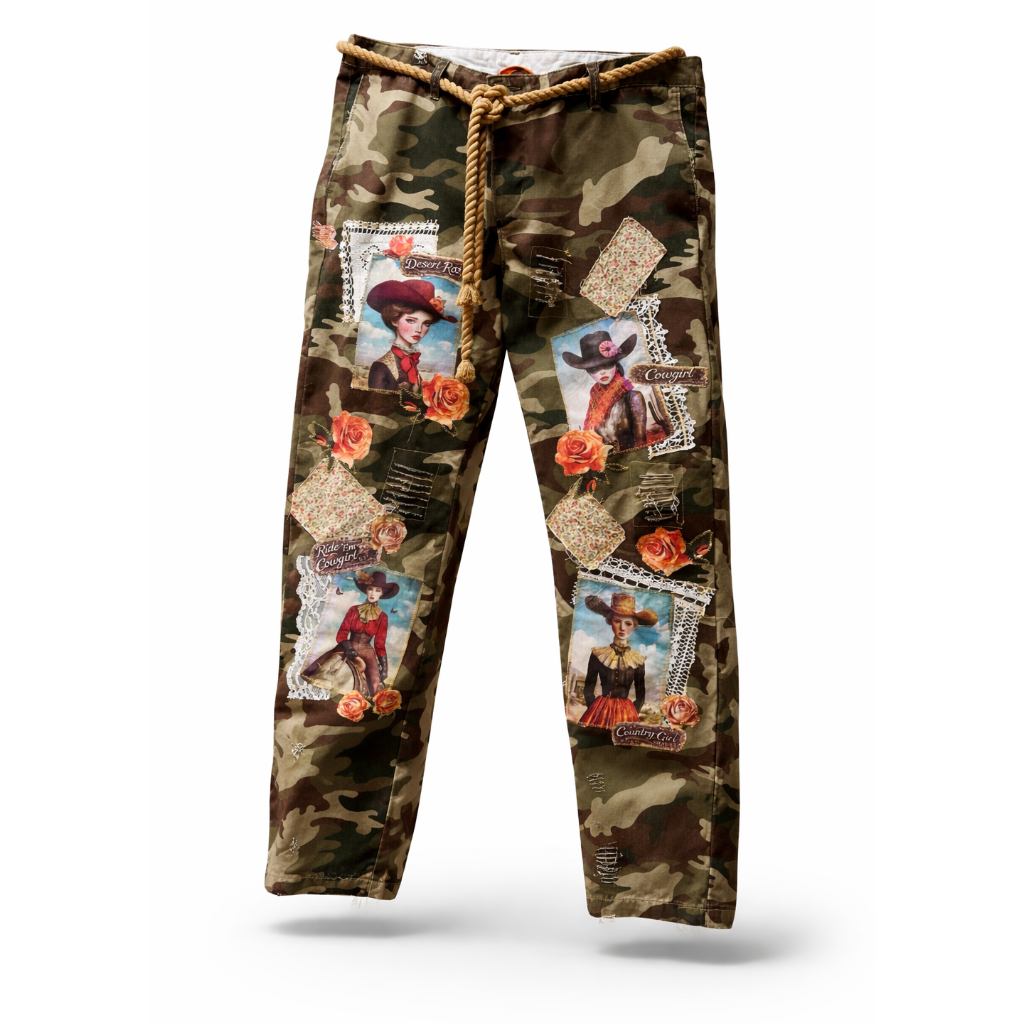 Desert Rose Camo Pants Chino style