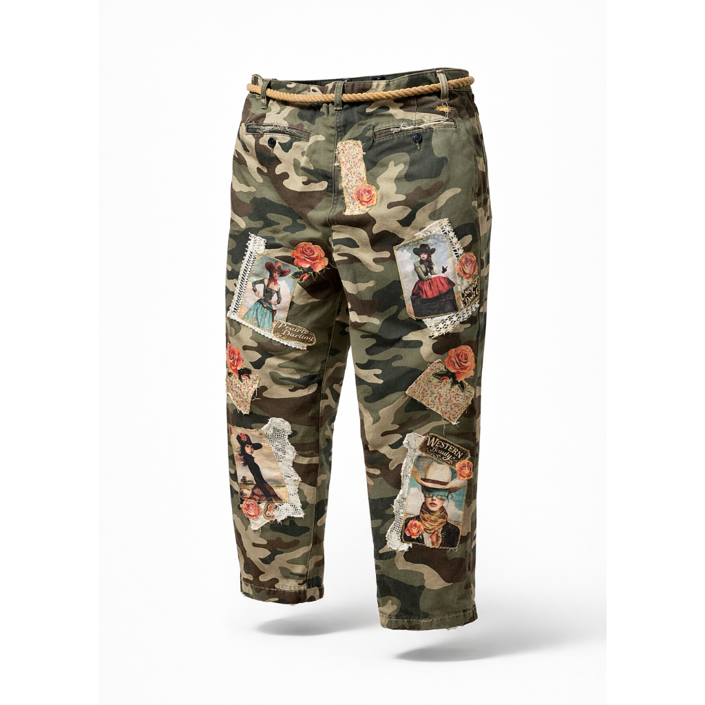 Desert Rose Camo Pants Chino style