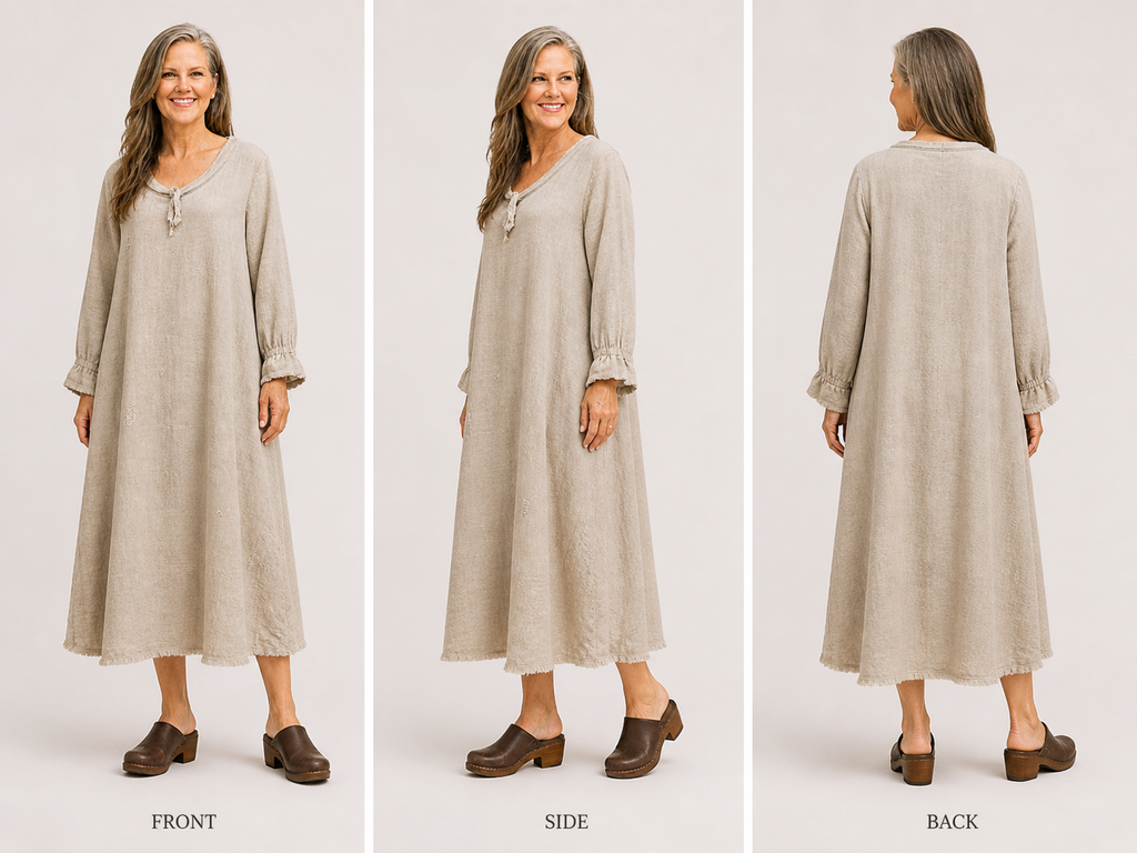 Grain sack European Prairie Dress