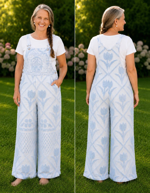 Chenille Garden Tulip Overalls