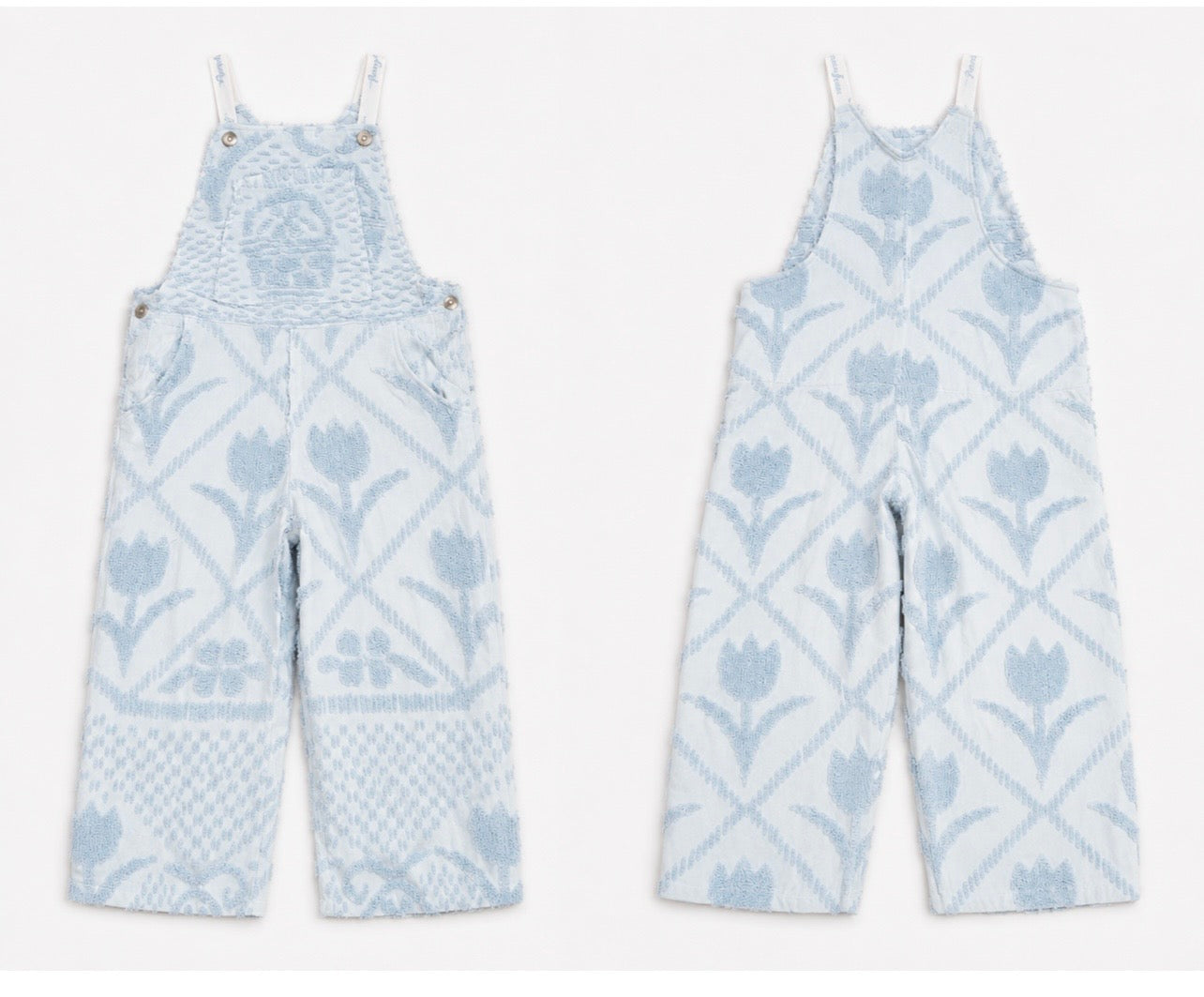 Chenille Garden Tulip Overalls