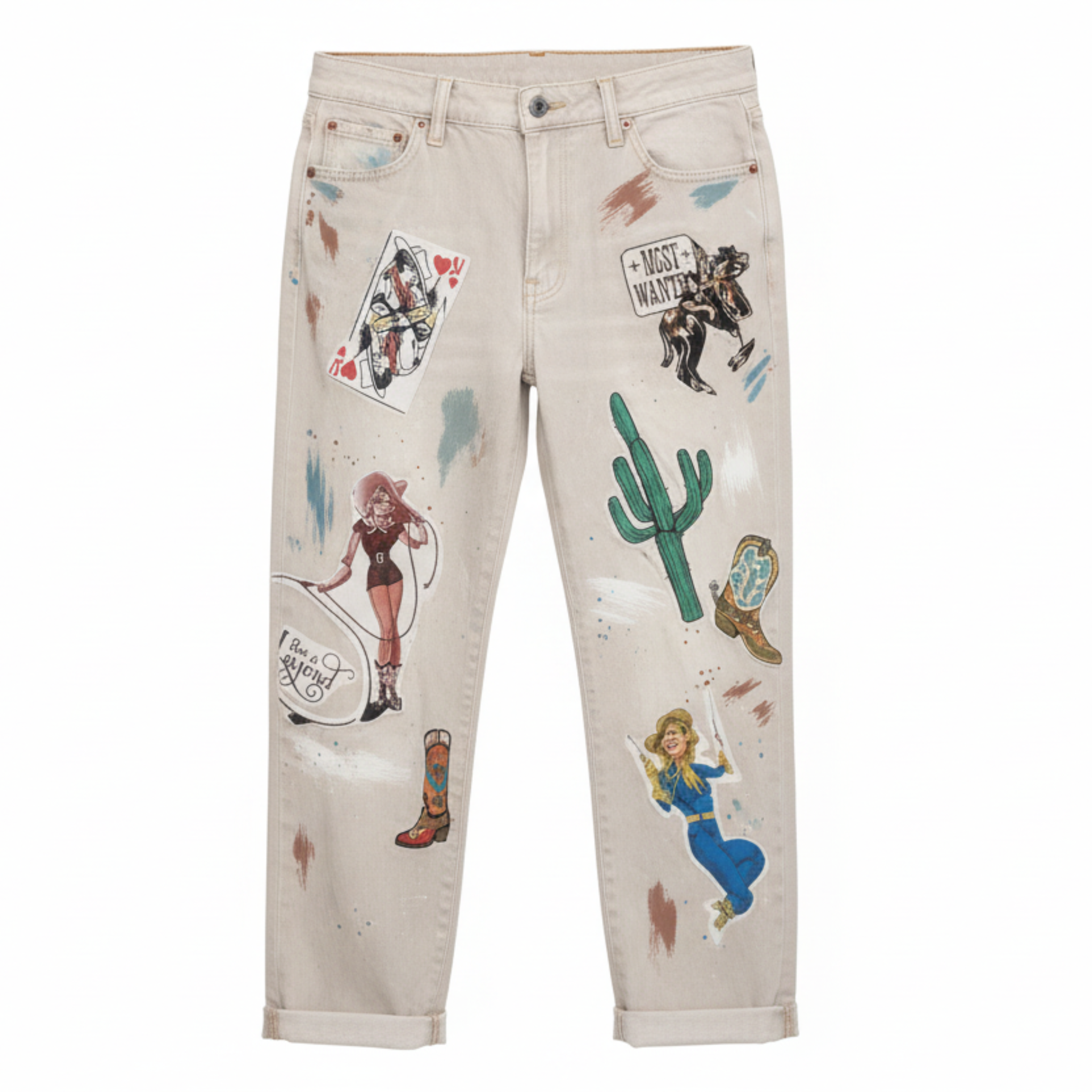 Western Cowgirl Denim Jeans - Product Ready